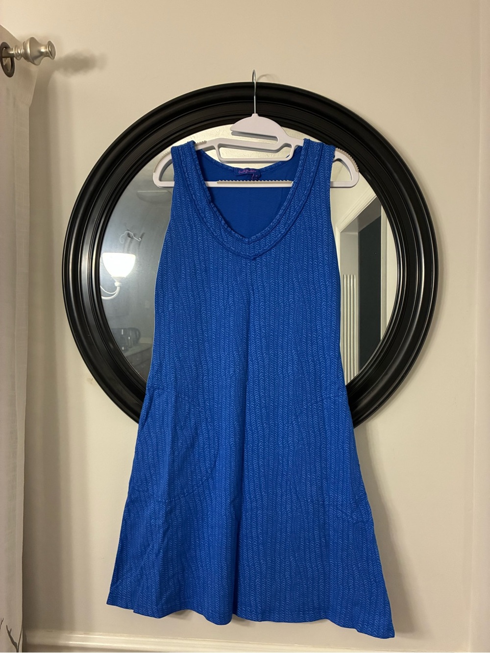 Fresh Produce knit mini dress. Size XS. Pockets. A-line